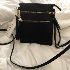 Black cross body purse NWT